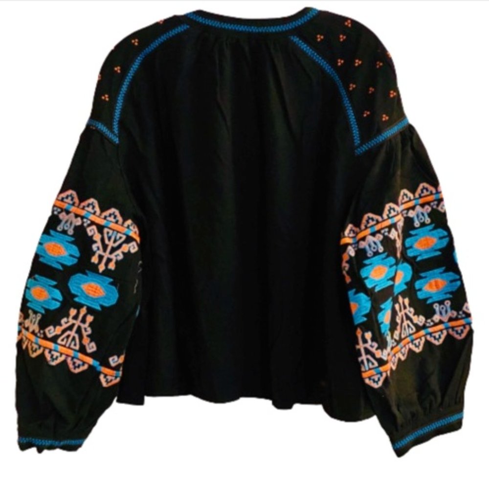 💎L&B Black Embroidered Jacket XL-3X - Picture 3 of 3